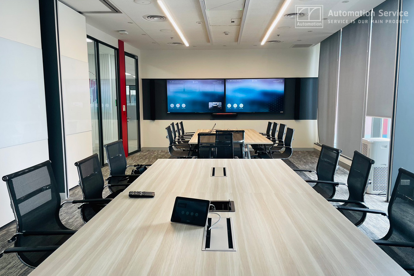 ออกแบบระบบ Conference Room System (แบบแยกห้อง และรวมห้องได้)